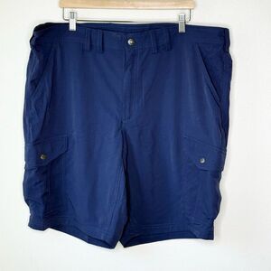 Duluth Trading Co. Relaxed Fit Cargo Navy Blue Shorts - Men’s US 42